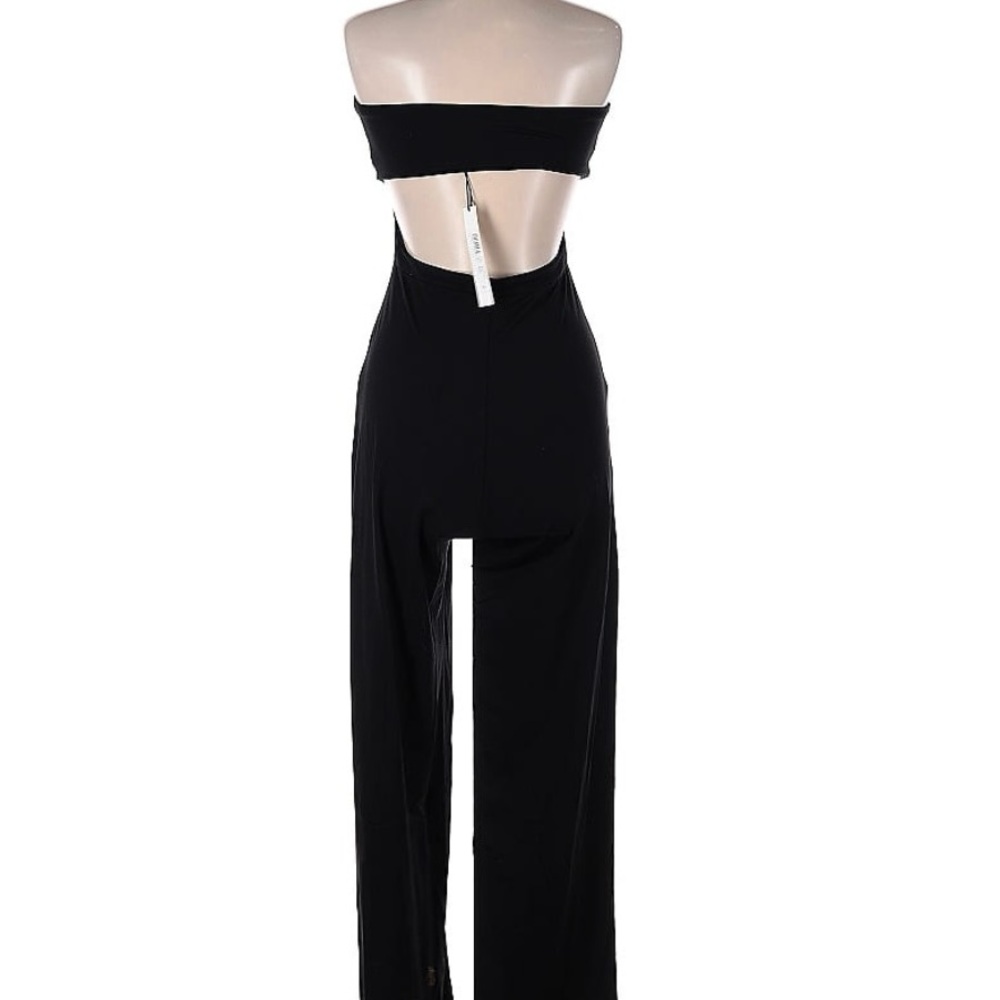 Susana Monaco Black Strapless Jumpsuit with Cutout NWT SO ELEGANT